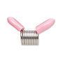 Beading supply, Beadalon® Bead Stopper™, stainless steel and rubber, pink, (2) 8mm and (2) 12mm. Sold per 4-piece set.