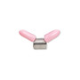 Beading supply, Beadalon® Bead Stopper™, stainless steel and rubber, pink, 8mm. Sold per pkg of 4.