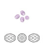 Bead, Crystal Passions®, violet, 5x4mm faceted olive briolette (5044). Sold per pkg of 4.