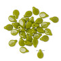 Bead, Preciosa Pip™, Czech pressed glass, opaque chartreuse, 7x5mm top-drilled pip. Sold per pkg of 30.