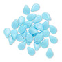 Bead, Preciosa Pip™, Czech pressed glass, opaque baby blue, 7x5mm top-drilled pip. Sold per pkg of 30.