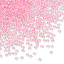 TR-11-191B - 11/0 - TOHO BEADS® - Opaque Hot Pink Lined Rainbow Clear - 7.5gms - Glass Round Seed Beads