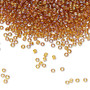 TR-11-162C - 11/0 - TOHO BEADS® - Translucent Rainbow Topaz - 250gms - Glass Round Seed Beads