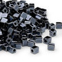 SB4-451 - Miyuki - 4mm - Opaque Metallic Hematite - 250gms - 4mm Square Glass Bead