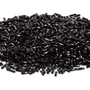 Miyuki Bugle Beads - 6mm x 2mm twisted glass - Opaque Black TW401 (50gms)