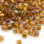 TR5-1126 - Miyuki - #5 - Transparent Yellow Colour Lined Gold - 250gms - Triangle Glass Bead