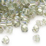 TR5-1135 - Miyuki - #5 - Transparent Clear Colour Lined Foam Green - 250gms - Triangle Glass Bead