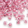 TR5-1132 - Miyuki - #5 - Transparent Clear Colour Lined Rose - 250gms - Triangle Glass Bead