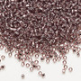 Seed bead, Dyna-Mites™, glass, silver-lined translucent lilac, #11 round with square hole. Sold per 40-gram pkg.