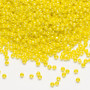 Seed bead, Dyna-Mites™, glass, opaque rainbow yellow, #11 round. Sold per 40-gram pkg.