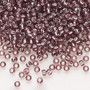 Seed bead, Dyna-Mites™, glass, silver-lined translucent lilac, #8 round. Sold per 40-gram pkg.