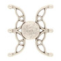 Last Stock: Volakas III - 8/0 Magnetic Clasp Ant. Silver Plate - Sold per Clasp