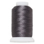 Thread, Purely Silk™, dark grey, size E. Sold per 200-yard spool.