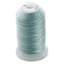 Thread, Purely Silk™, pale green, size E. Sold per 200-yard spool.