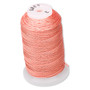 Thread, Purely Silk™3-ply, , tangerine, size E. Sold per 200-yard spool.