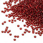 15-11D - 15/0 - Miyuki - Transparent Silver Lined Dark Ruby - 35gms Glass Round Seed Beads