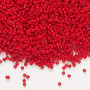 15-1684 - 15/0 - Miyuki - Opaque Semi Matte Outside Dyed Bright Red - 8.2gms Vial Glass Round Seed Beads