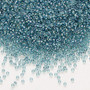 15-1824 - 15/0 - Miyuki - Translucent Dusk Lined Luster Clear - 35gms Glass Round Seed Beads