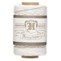 Cord, Hemptique®, polished hemp, white, 1mm diameter, 20-pound test. Sold per 98-foot spool.