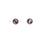 Bead, acrylic, purple, 6mm faceted round. Sold per 100-gram pkg, approximately 740-790 beads.