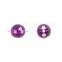 Bead, acrylic, purple, 10mm faceted round. Sold per 100-gram pkg, approximately 170 beads.