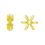 Bead, acrylic, transparent yellow, 14x5mm paddle wheel. Sold per pkg of 500.