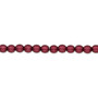 Bead, Czech pearl-coated glass druk, opaque matte sangria, 4mm round. Sold per 15-1/2" to 16" strand.
