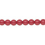 Pearl, Preciosa Czech crystal, cranberry, 6mm round. Sold per pkg of 25.