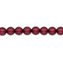 Bead, Czech pearl-coated glass druk, opaque matte sangria, 6mm round. Sold per 15-1/2" to 16" strand.