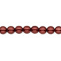 Bead, Czech pearl-coated glass druk, opaque wine, 6mm round. Sold per 15-1/2" to 16" strand.