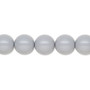 Pearl, Preciosa Czech crystal, ceramic grey, 10mm round. Sold per pkg of 10.