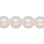 Pearl, Preciosa Czech crystal, pearlescent white, 12mm round. Sold per pkg of 10.