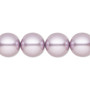 Pearl, Preciosa Czech crystal, lavender, 12mm round. Sold per pkg of 10.