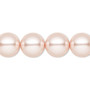 Pearl, Preciosa Czech crystal, rosaline, 12mm round. Sold per pkg of 10.