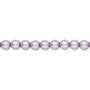 Pearl, Preciosa Czech crystal, lavender, 5mm round. Sold per pkg of 50.