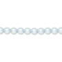 Pearl, Preciosa Czech crystal, light blue, 5mm round. Sold per pkg of 50.