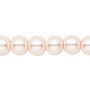 Bead, Celestial Crystal®, crystal pearl, medium pink, 10mm round. Sold per pkg of (2) 15-1/2" to 16" strands, approximately 80 beads.