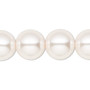 Bead, Celestial Crystal®, crystal pearl, light pink, 16mm round. Sold per 15-1/2" to 16" strand, approximately 25 beads.