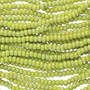 LAST STOCK: Seed bead, Preciosa Ornela, Czech glass, opaque matte Olive AB (54430M), #11 round. Sold per hank.