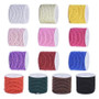 Polyester Cord, Twisted Cord, for Home Decorate, Upholstery, Curtain Tieback, Honor Cord, Mixed Color, 3mm, about 5m/roll, 13rolls/set