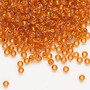 8-8 - 8/0 - Miyuki - Tr Silver Lined Orange - 50gms - Glass Round Seed Bead