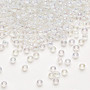 8-250 - 8/0 - Miyuki - Translucent Rainbow White pearl Lined Pale Beige - 50gms - Glass Round Seed Bead