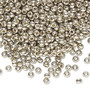 8-4221 - 8/0 - Miyuki - Duracoat® opaque galvanized light pewter - 50gms - Glass Round Seed Bead