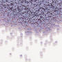 11-525 - 11/0 - Miyuki - opaque purple lined luster alabaster - 25gms - Glass Round Seed Bead