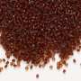 DB1392 - 11/0 - Miyuki Delica - Transparent Dark Topaz Lined Root Beer - 50gms - Cylinder Seed Beads