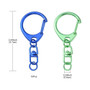 10Pcs Spray Painted Alloy Swivel Snap Hook, Keychain Clasps Findings, Mixed Color, 57mm, Hole: 6mm