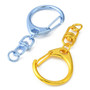 10Pcs Spray Painted Alloy Swivel Snap Hook, Keychain Clasps Findings, Mixed Color, 57mm, Hole: 6mm