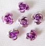 6x4.5mm - Orchid  - 5gms (approx 120) - Aluminum Rose Flower