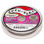 Beading wire, Accu-Flex®, nylon and stainless steel, clear, 21 strand, 0.012-inch diameter. Sold per 100-foot spool.