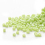 DB0876 - 11/0 - Miyuki Delica - Opaque Matte Rainbow Light Green - 7.5gms - Cylinder Seed Beads